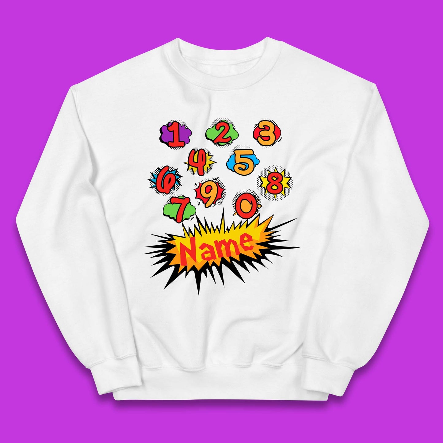 Personalised Number Day Kids Jumper