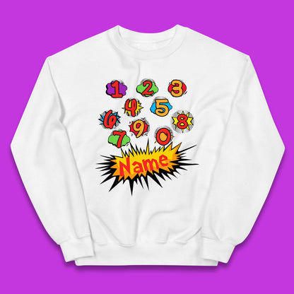 Personalised Number Day Kids Jumper