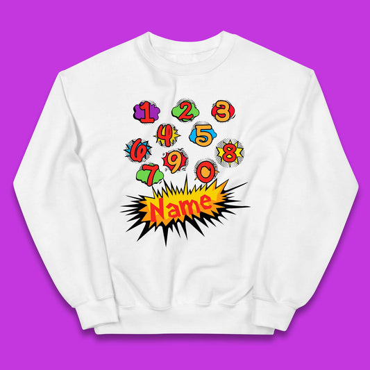 Personalised Number Day Kids Jumper