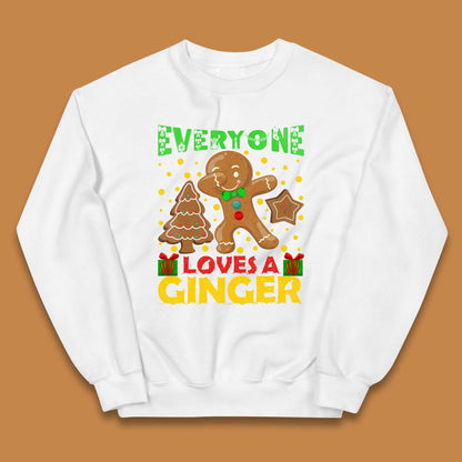 Dabbing Gingerbread Christmas Kids Jumper