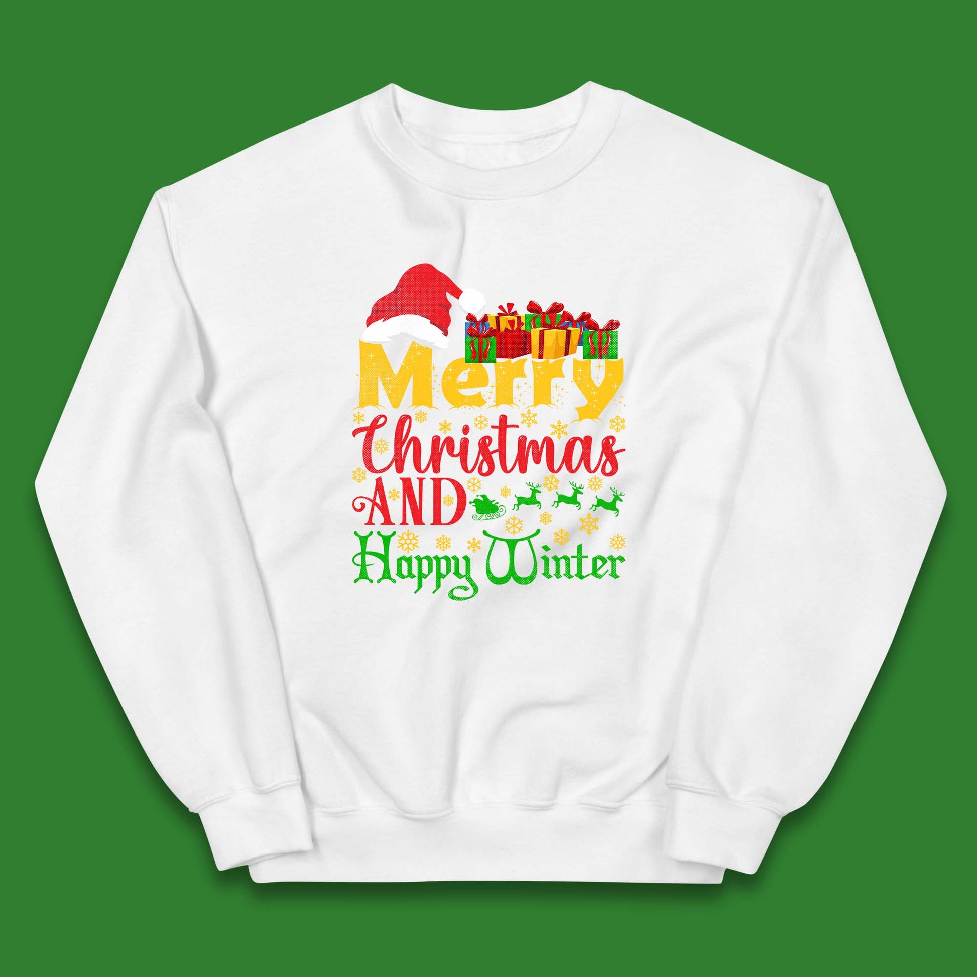 merry christmas and happy winter jumper