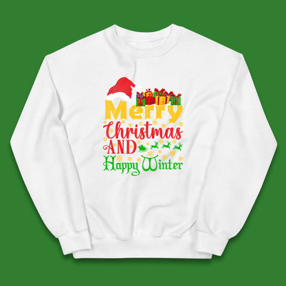 merry christmas and happy winter jumper