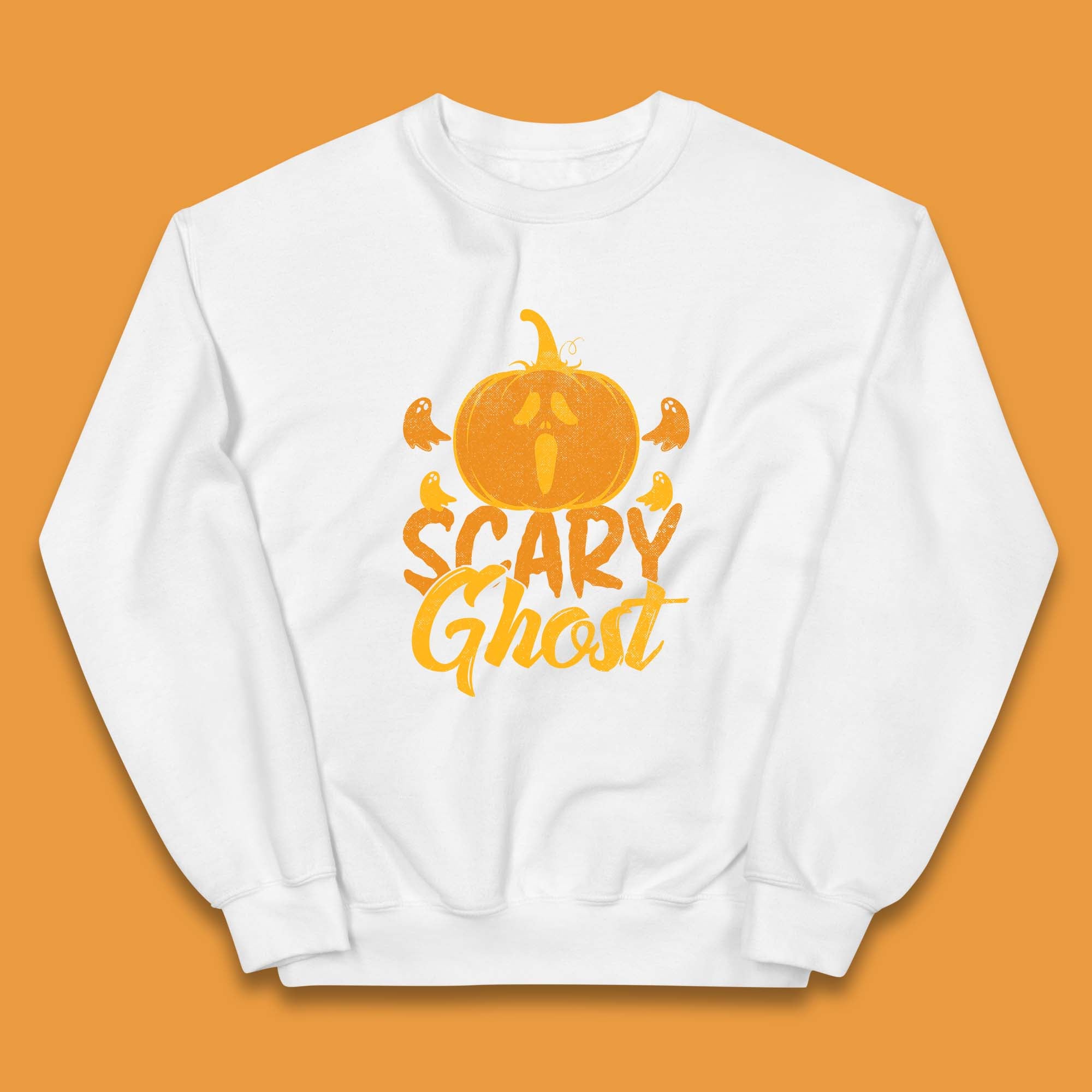 Scary Ghost Halloween Scream Ghost Face Horror Scary Pumpkin Ghostface Kids Jumper
