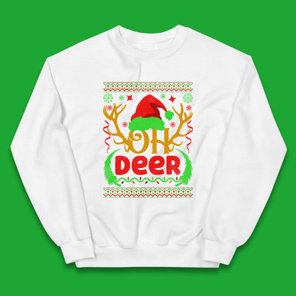 deer antlers christmas jumper