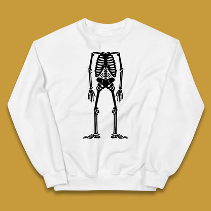 Skeleton Without Head Halloween Headless Skeleton Horror Scary Skull Kids Jumper