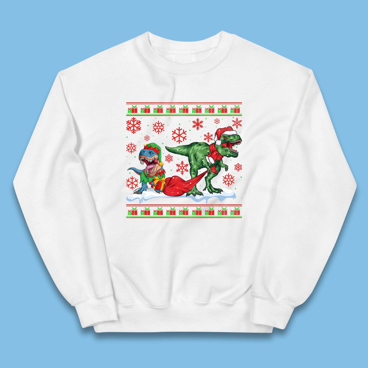 santa & elf costume jumper