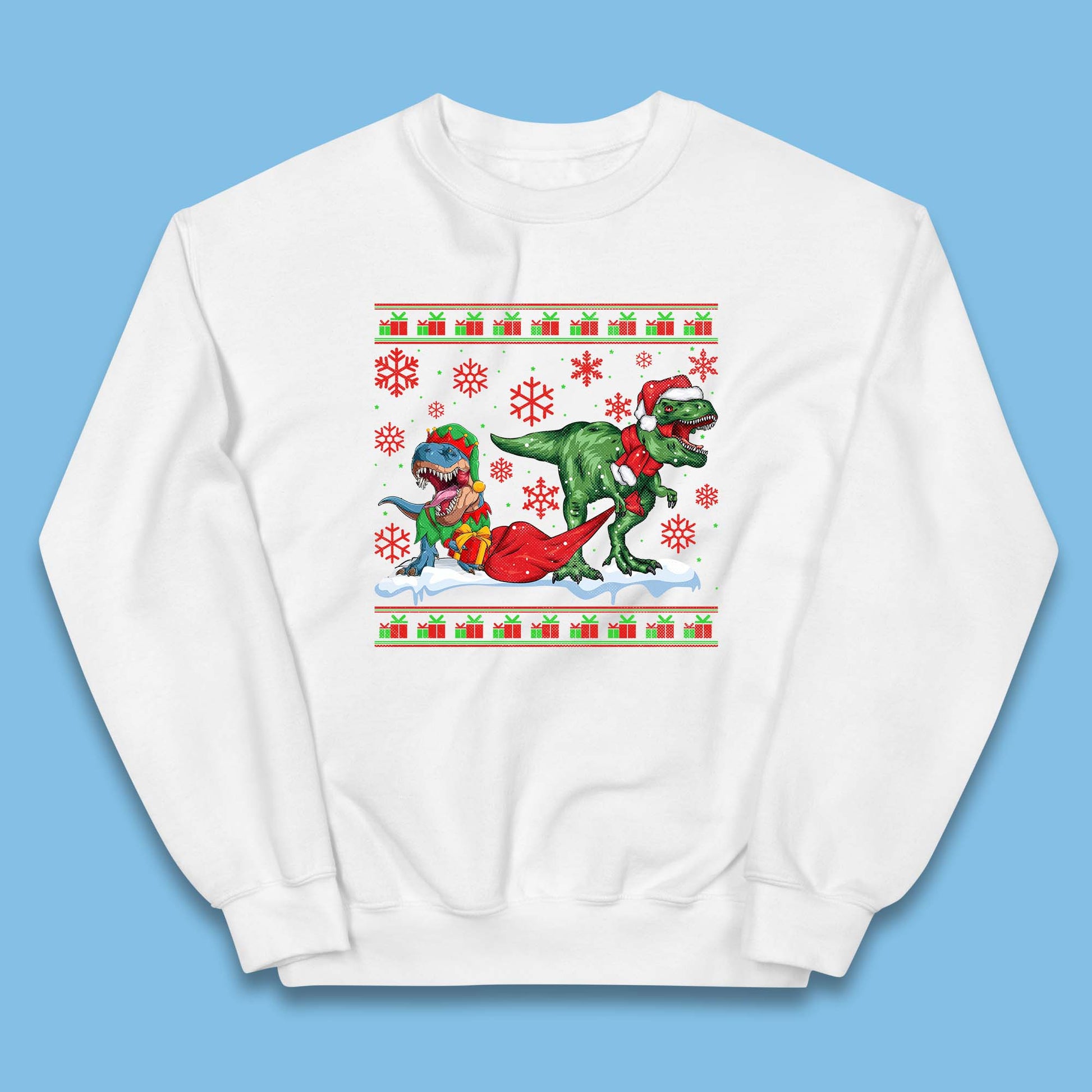 santa & elf costume jumper