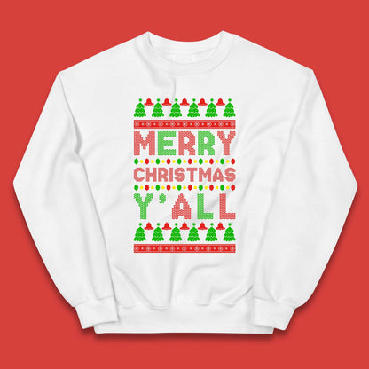 Merry Christmas Y'All Kids Jumper