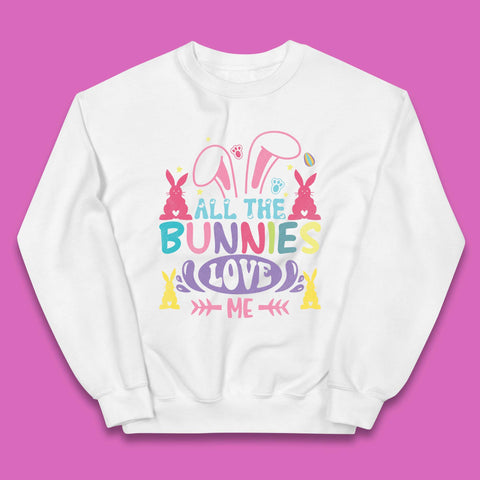 All The Bunnies Love Me Kids Jumper
