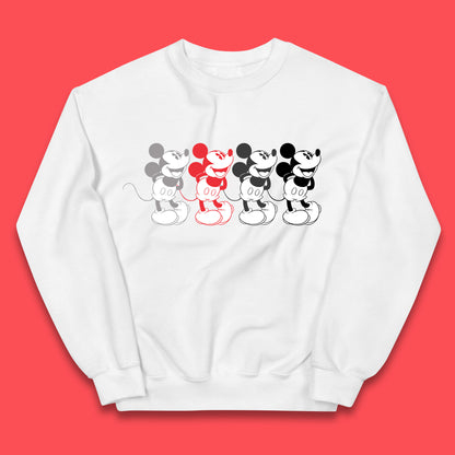 Disney Mickey Mouse Minnie Mouse Face Cartoon Character Disneyland Vacation Trip Disney World Kids Jumper