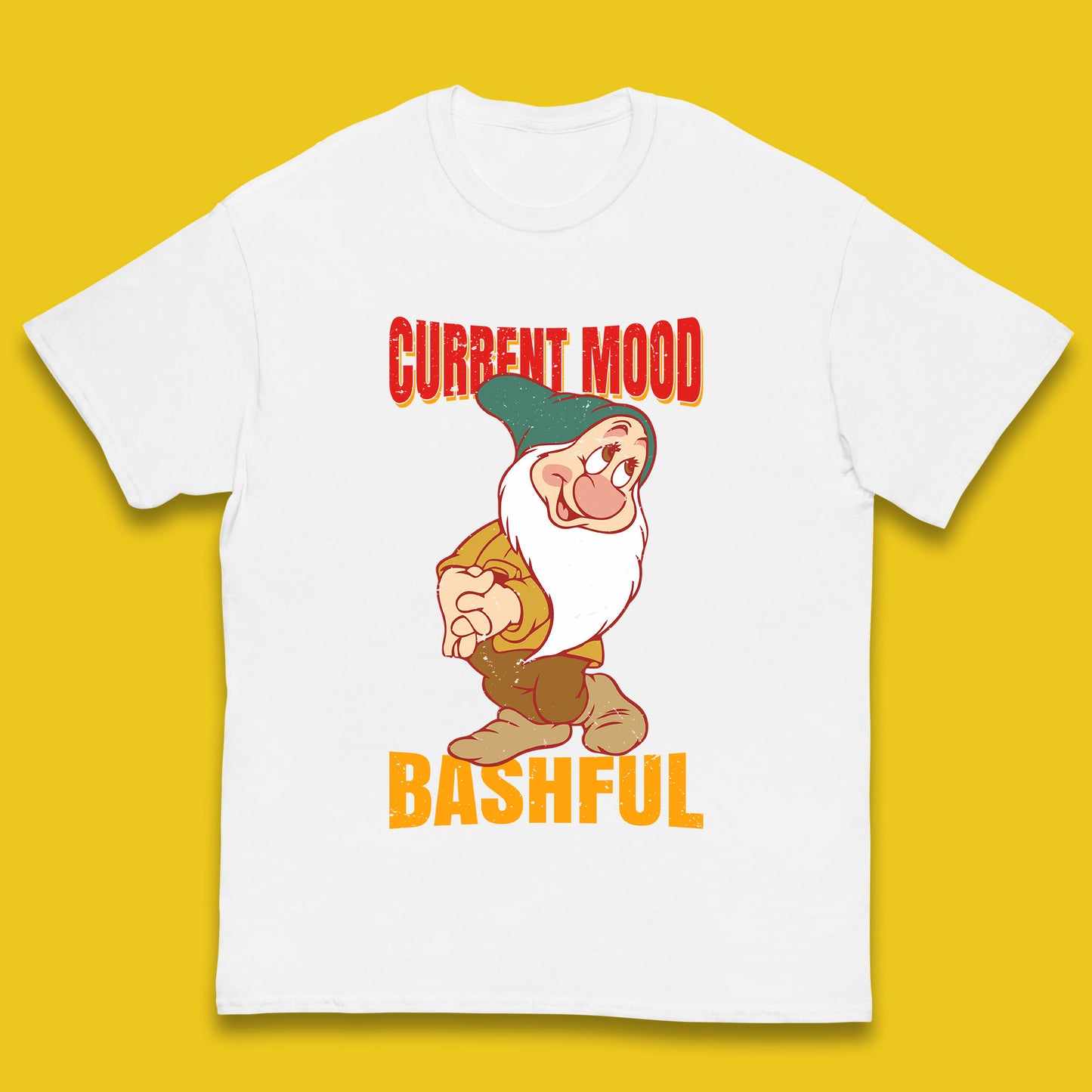 Disney Seven Dwarfs Current Mood Grumpy Bashful Sleepy Doc Dopey Sneezy Happy 7 Dwarfs Matching Disneyland Vacation Kids T Shirt