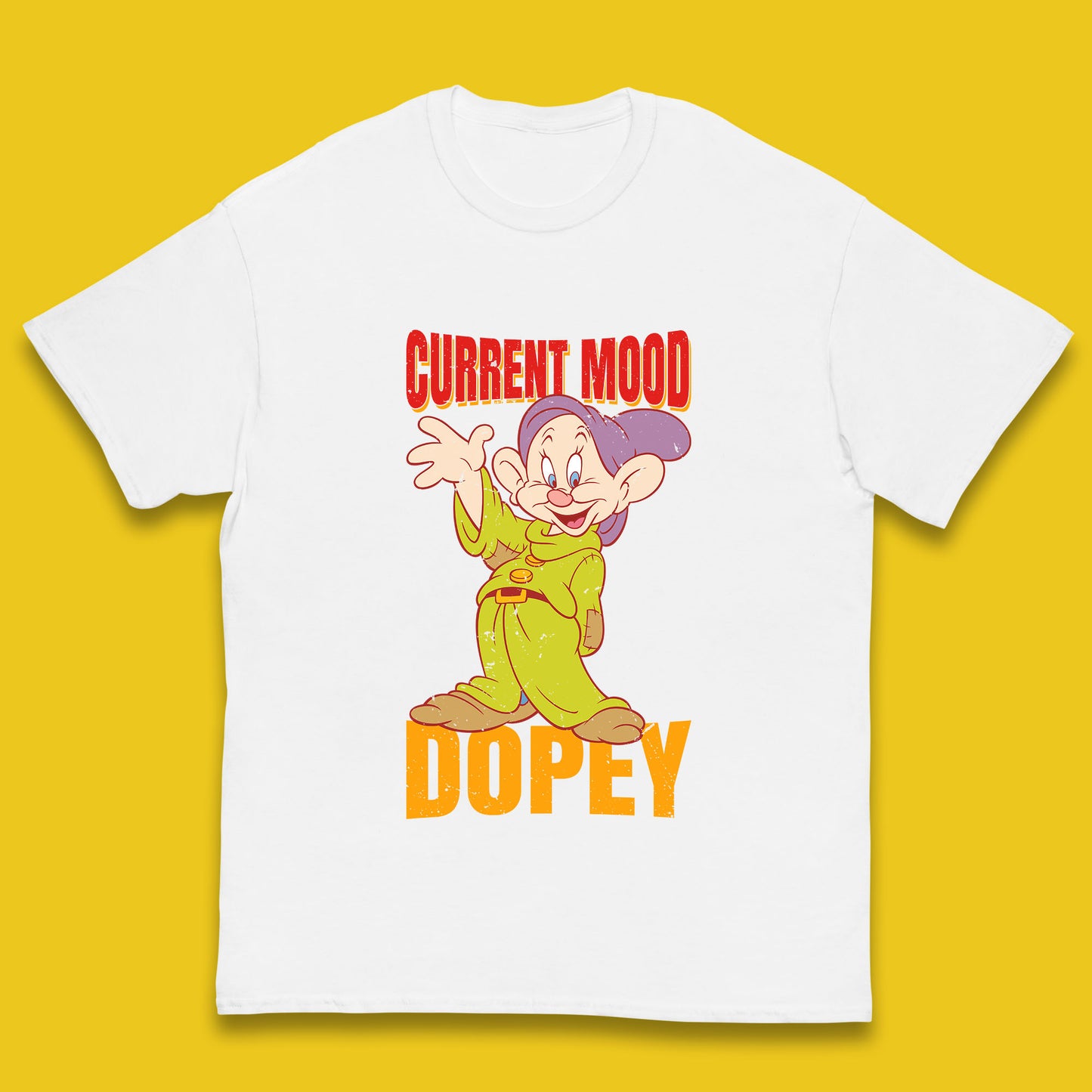 Disney Seven Dwarfs Current Mood Grumpy Bashful Sleepy Doc Dopey Sneezy Happy 7 Dwarfs Matching Disneyland Vacation Kids T Shirt