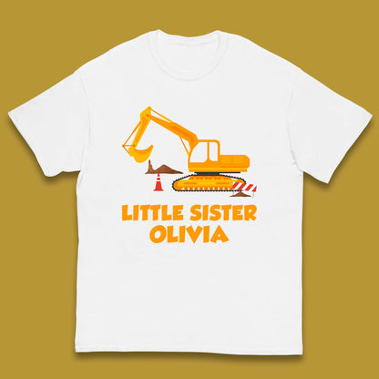 Personalised Little Sister Your Name Promoted To Sister Siblings Announcement Gift Kids T Shirt