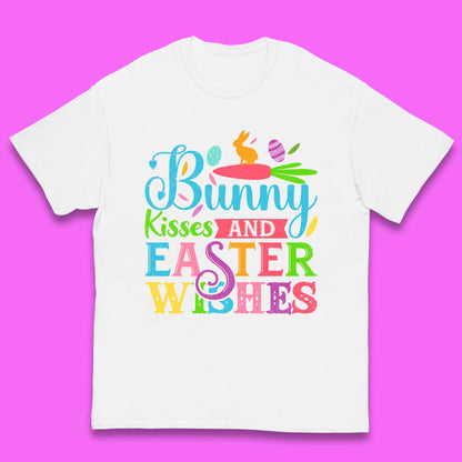 Bunny Kisses And Easter Wishes Kids T-Shirt
