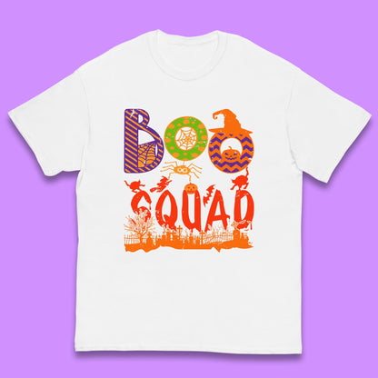 Boo Squad Halloween Matching Costume Horror Boo Crew Kids T Shirt