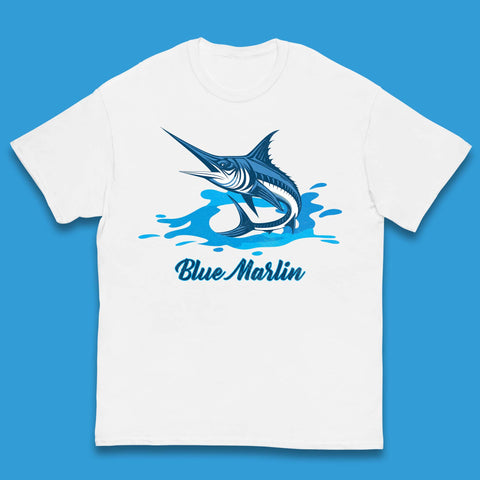 Blue Marlin Fishing Kids T-Shirt