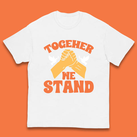 Together We Stand Handshake All Lives Matter Equality Social Justice Kids T Shirt