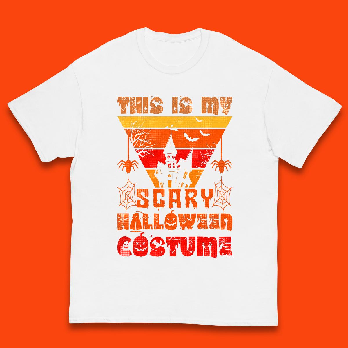 This Is My Scary Halloween Costume Spooky Haunted House Creepy Halloween Kids T Shirt