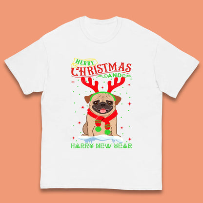 christmas pug dog t shirt