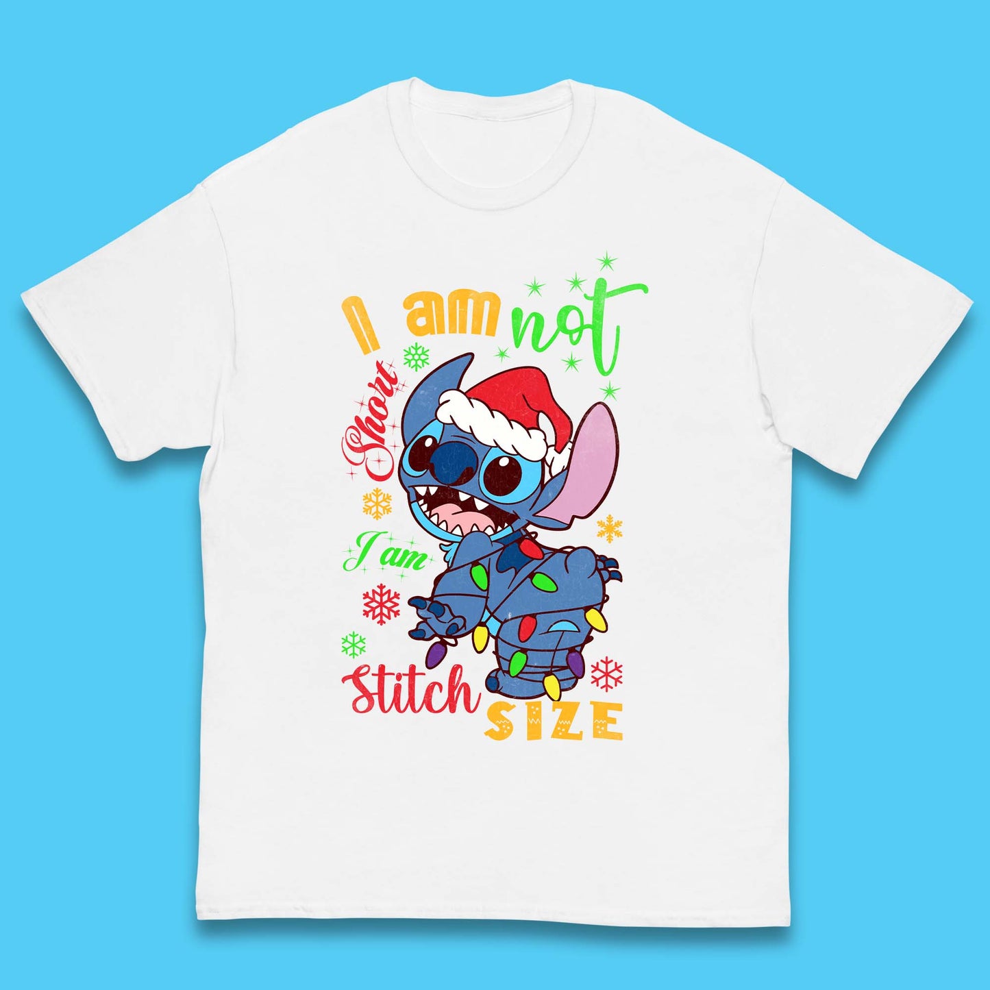 Stitch Size Christmas Kids T-Shirt