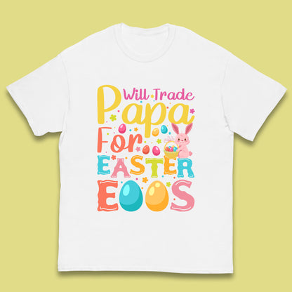 Papa For Easter Eggs Kids T-Shirt