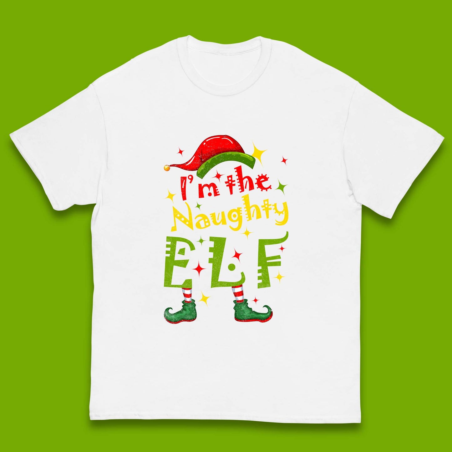 naughty elf t shirt
