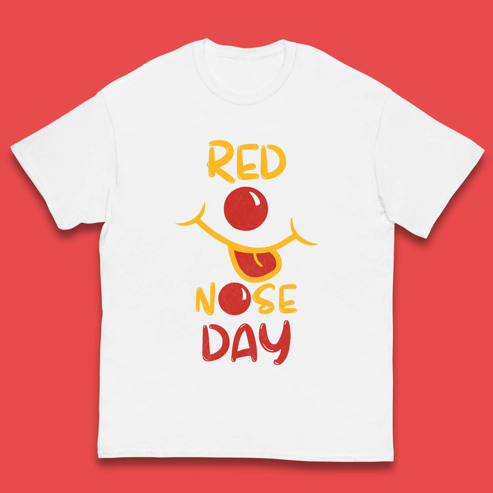 Red Nose Day Smiley Face Kids T-Shirt