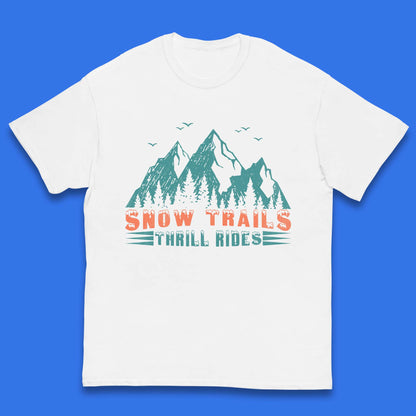 Snow Trail Thrill Rides Kids T-Shirt