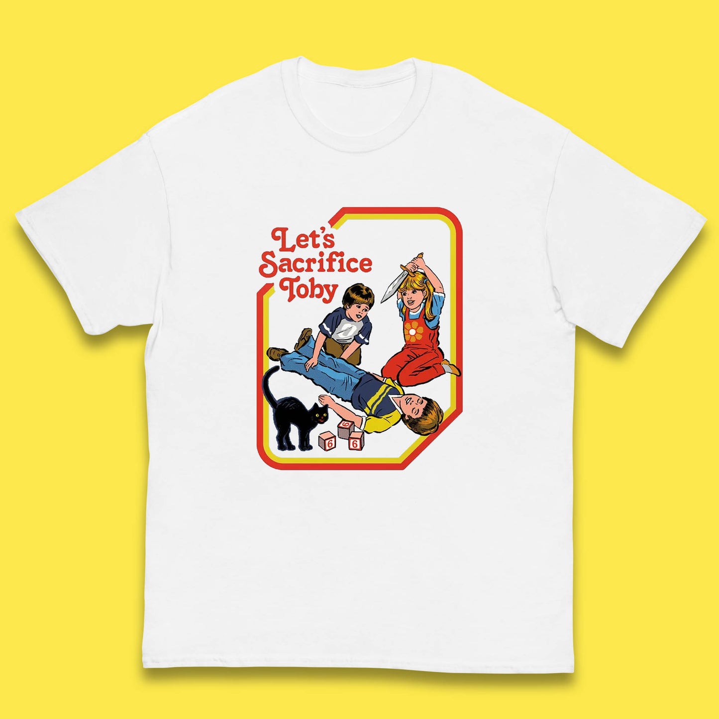 Let's Sacrifice Toby Creepy Incantation Halloween Funny Meme Dark Humor Kids T Shirt