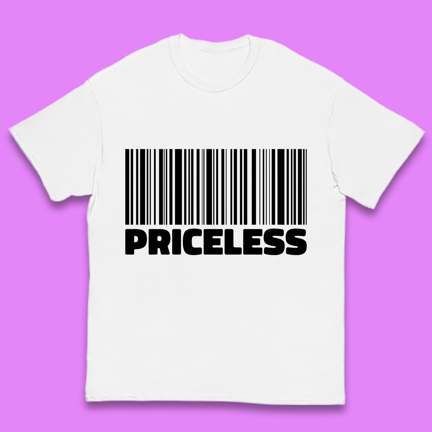 Scan For Priceless Barcode Funny Label Inspirational Empowerment Kids T Shirt