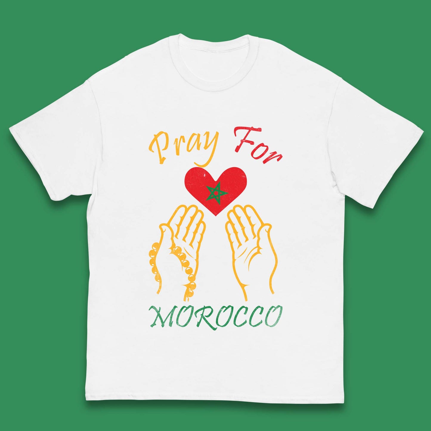 Pray For Morocco Stay Strong Morocco Earthquake Support Kids T Shirt