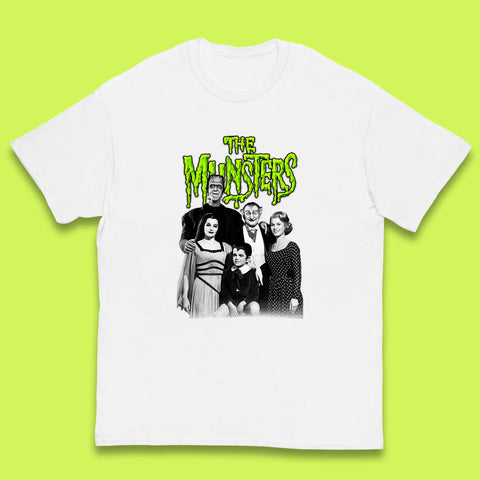 Vintage The Munsters Family TV Series Halloween Frankenstein Horror Scary Kids T Shirt