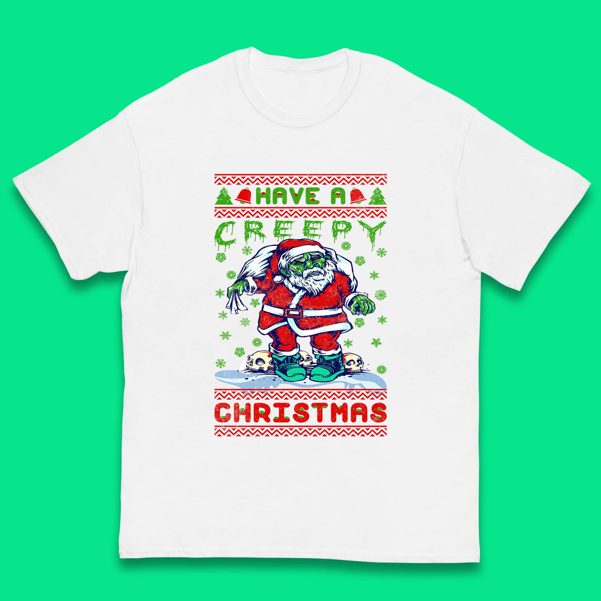 zombie santa claus t shirt