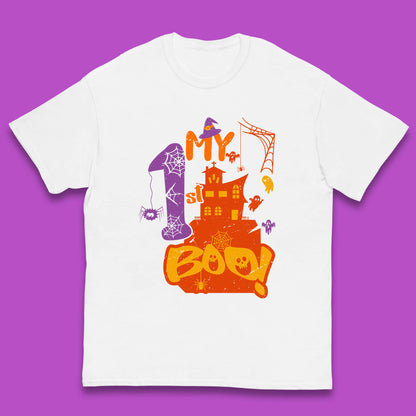 My 1st Boo Halloween Horror Scary Witch House Spooky Season Kids T Shirt