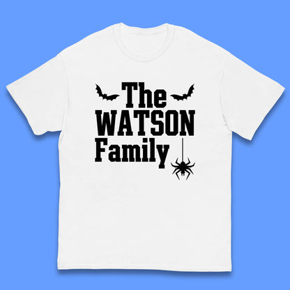 Personalised Halloween Family Your Name Horror Scary Spooky Matching Costume Kids T Shirt