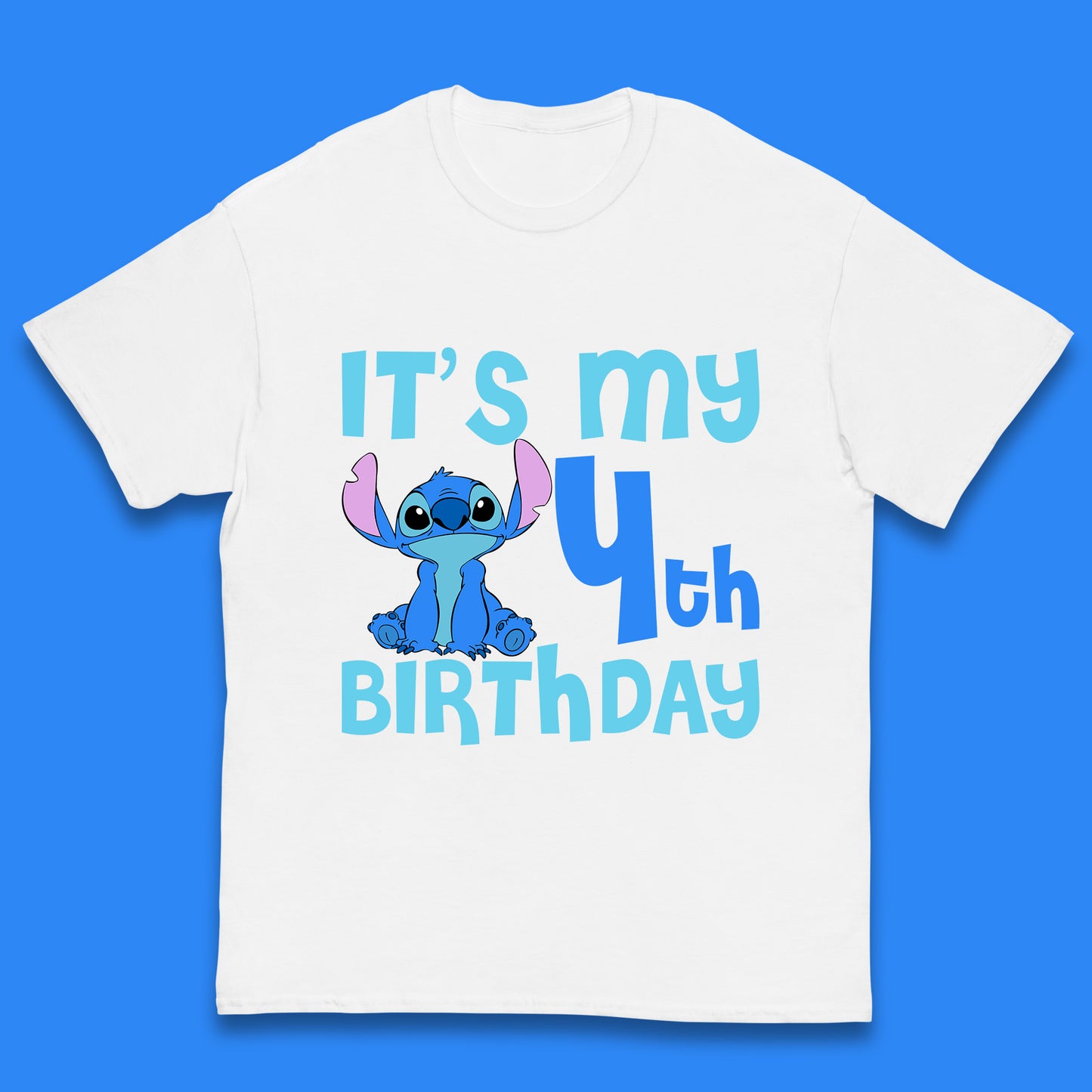 Personalised It's My Birthday Disney Stitch Custom Birthday Year Lilo & Stitch Birthday Party Kids T Shirt