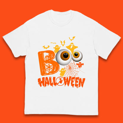Halloween Spooky Boo Eye Balls Funny Halloween Boo Ghost Spooky Season Kids T Shirt