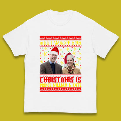 Prince William & Kate Christmas Kids T-Shirt