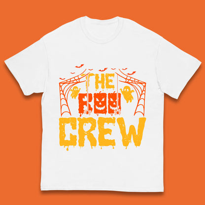 The Boo Crew Halloween Horror Spooky Boo Squad Matching Halloween Costume Kids T Shirt