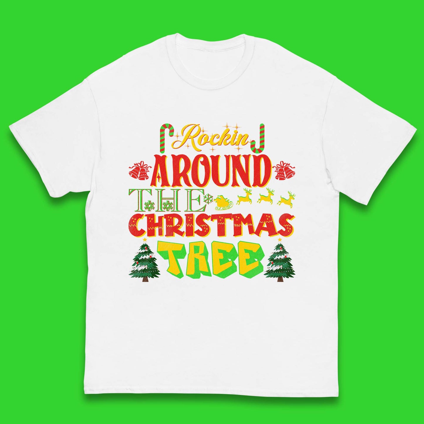 rockin around the christmas tree t shirt