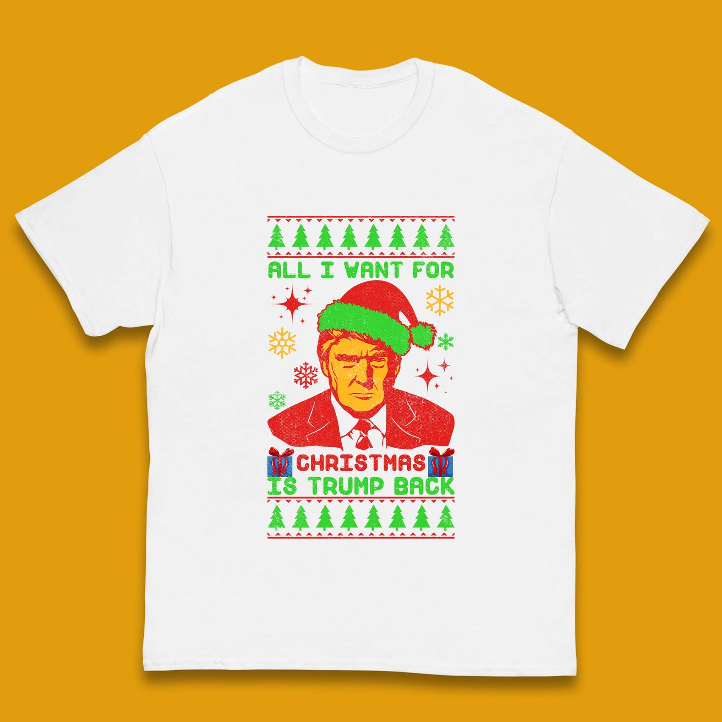 Trump Back Christmas Kids T-Shirt