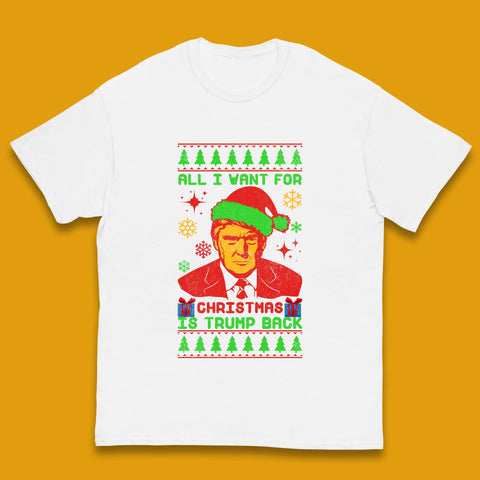 Trump Back Christmas Kids T-Shirt