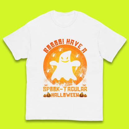 Boo Have A Spook Tacular Halloween Boo Ghost Horror Scary Spooky Season Kids T Shirt