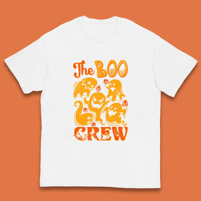 The Boo Crew Halloween Horror Scary Boo Ghost Squad Spooky Vibes Kids T Shirt
