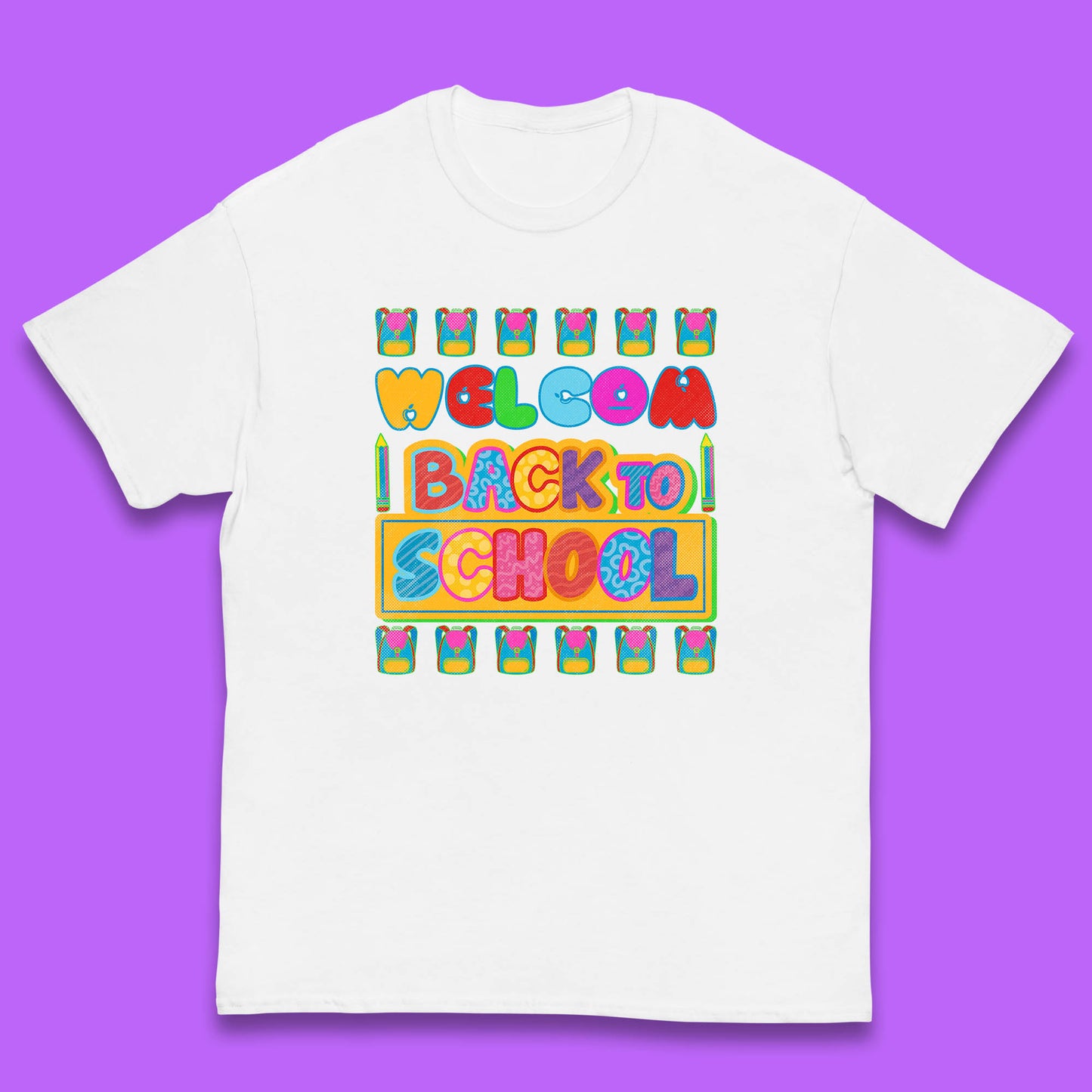 Return to School End of Vocation School Welcome Day Welcome Back To School Kids T Shirt