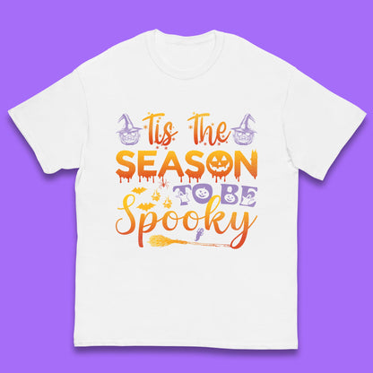 Tis The Season To Be Spooky Halloween Creepy Season Kids T Shirt