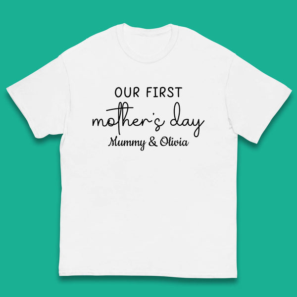 Personalised Our First Mother's Day Kids T-Shirt