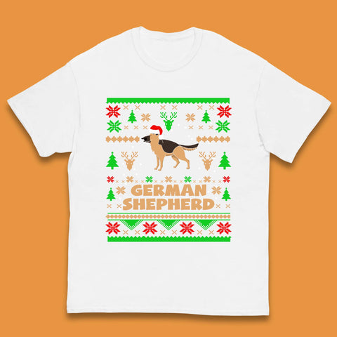 German Shepherd Dog Christmas Kids T-Shirt