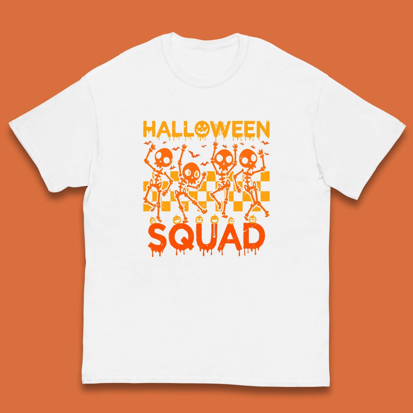 Halloween Squad Dancing Skeletons Squad Goals Dancing Halloween Skull Kids T Shirt