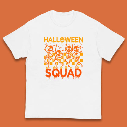 Halloween Squad Dancing Skeletons Squad Goals Dancing Halloween Skull Kids T Shirt
